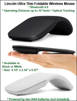 Lincoln Ultra Thin Foldable Mouse